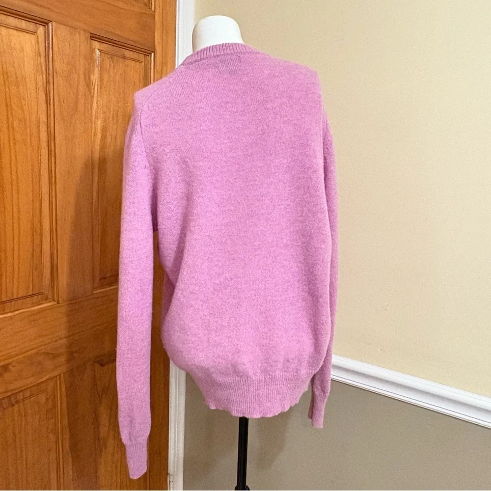 J. Crew Wool Soft Pink Crew Neck Sweater Sz.M
